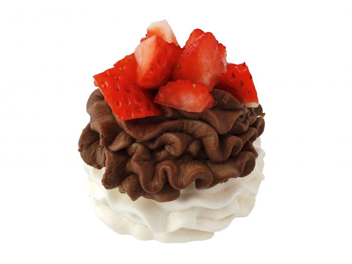Mini dort Pavlova (čokoláda-jahoda)